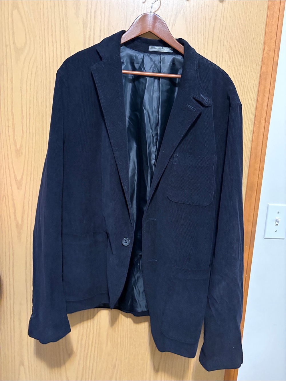 Threads 4 Thought Men's Navy Corduroy Sport Coat
